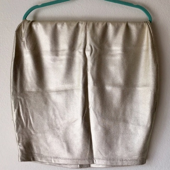 Metallic Gold Skirt - Picture 1 of 3